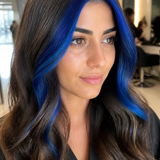 25 Blue Balayage Looks for Brown Hair