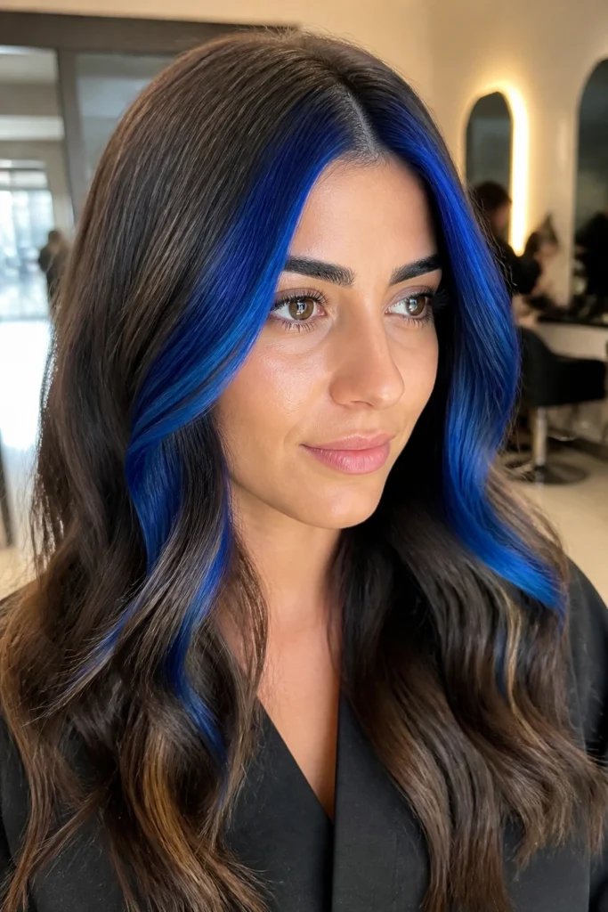 25 Blue Balayage Looks for Brown Hair