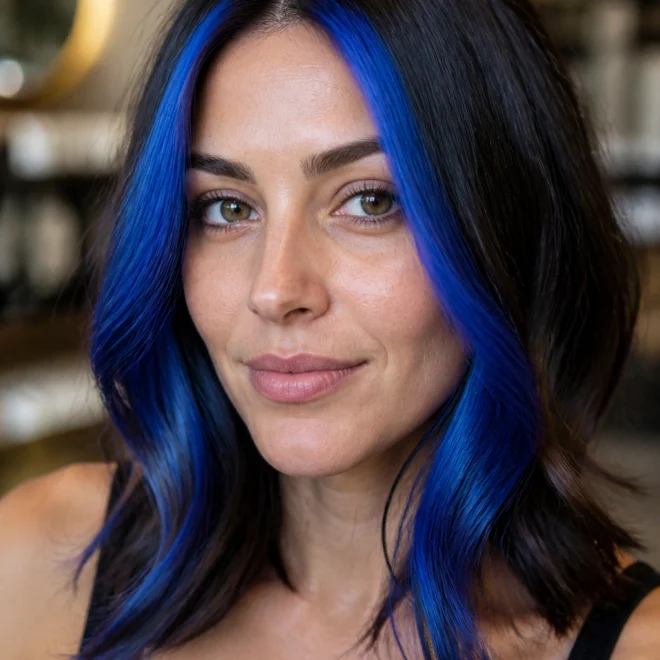 18 Blue Highlights for Round Faces