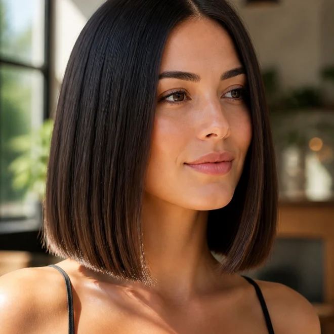 20 Sleek Haircuts for Round Faces