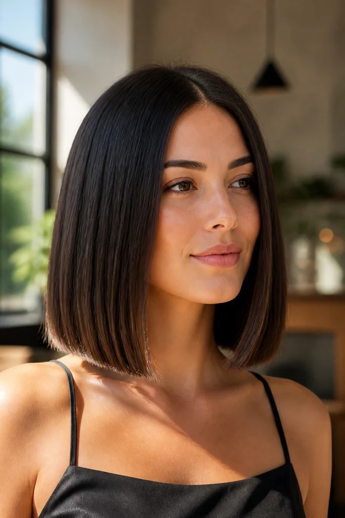 20 Sleek Haircuts for Round Faces