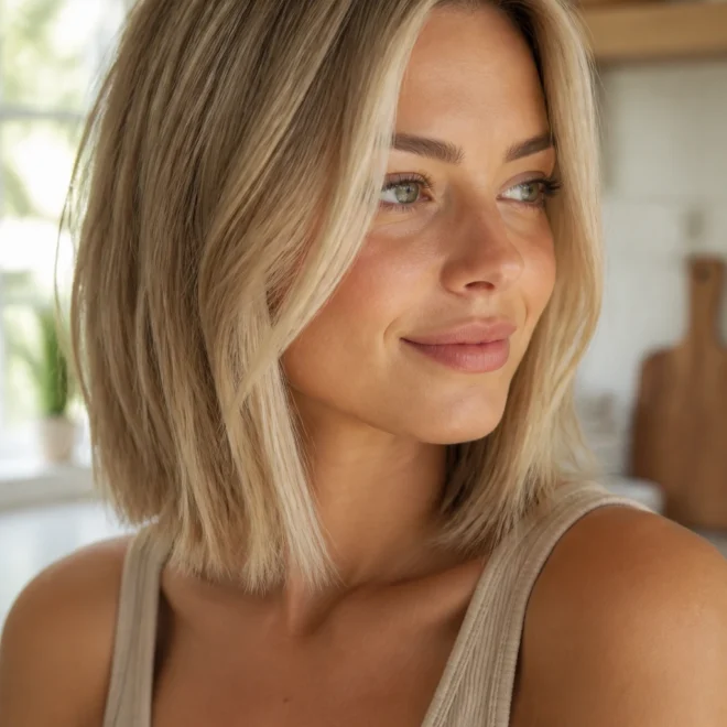28 Blonde Bob Haircuts for Round Faces