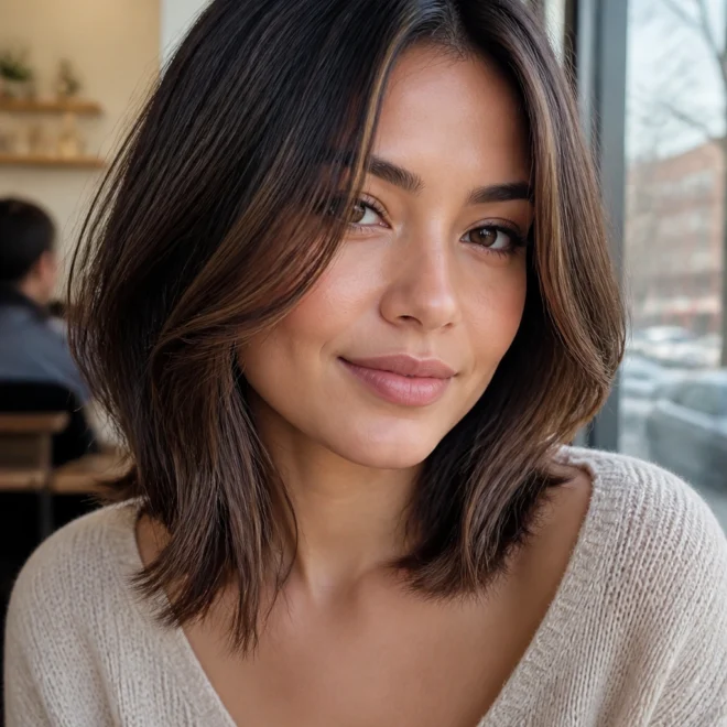 18 Hairstyles for Round Faces