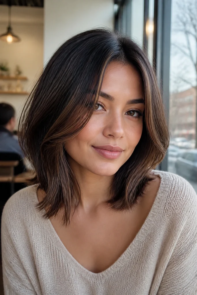18 Hairstyles for Round Faces