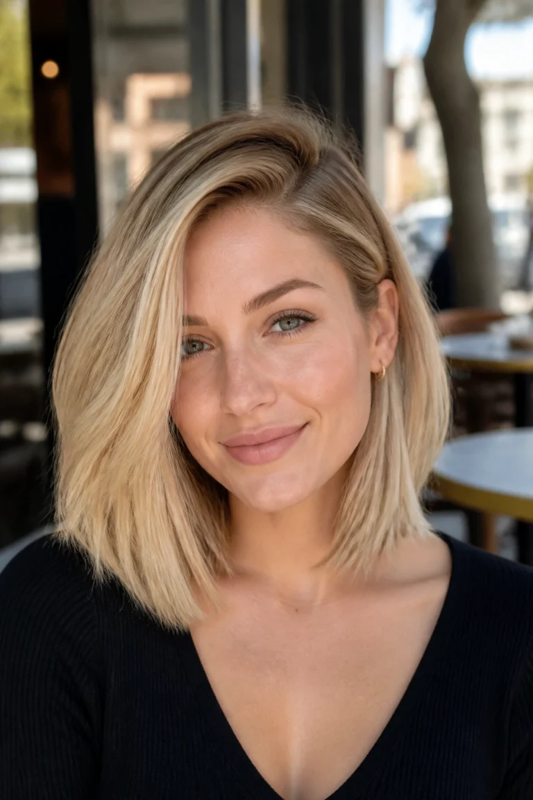25 Blonde Haircuts for Round Faces