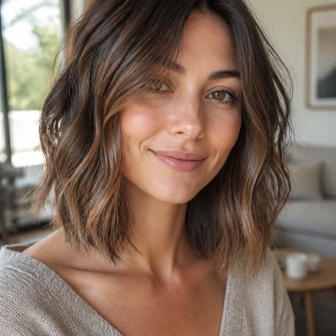 22 Short Wavy Layered Haircuts for Round Faces