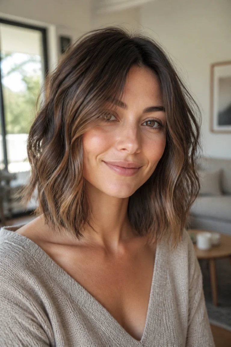 22 Short Wavy Layered Haircuts for Round Faces