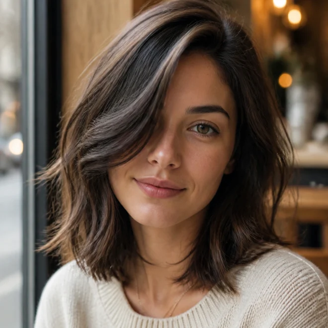 20 Shaggy Hairstyles for Round Faces