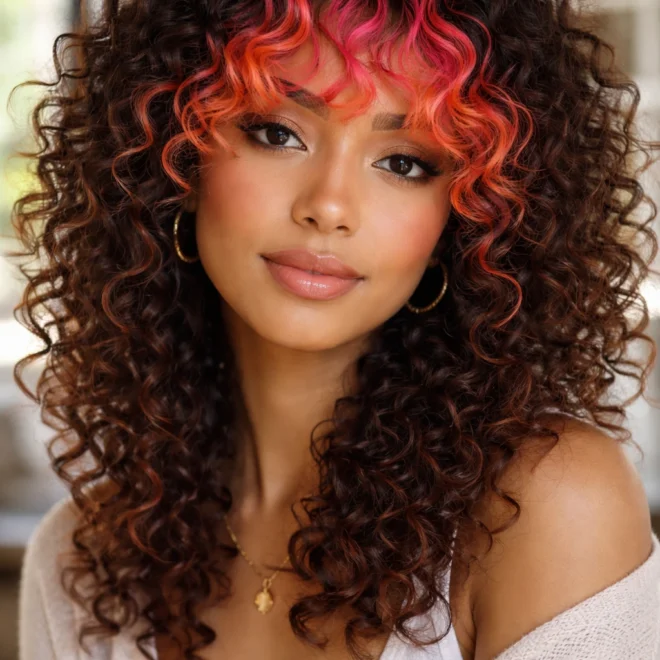 25 Bangs Ideas for Curly Hair