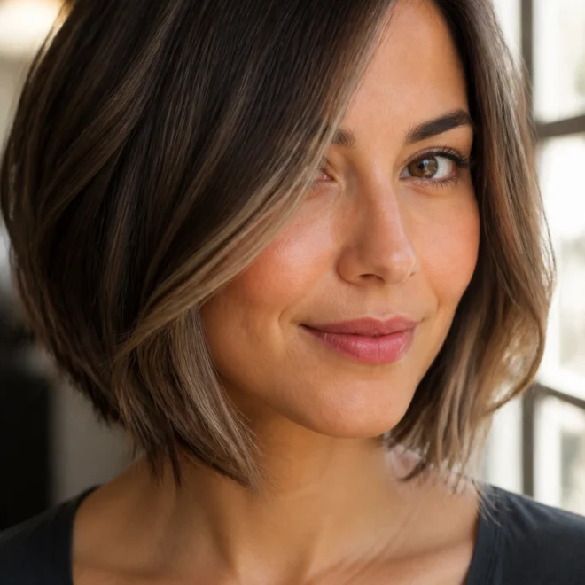 22 Ash Brown Balayage Looks for Round Faces