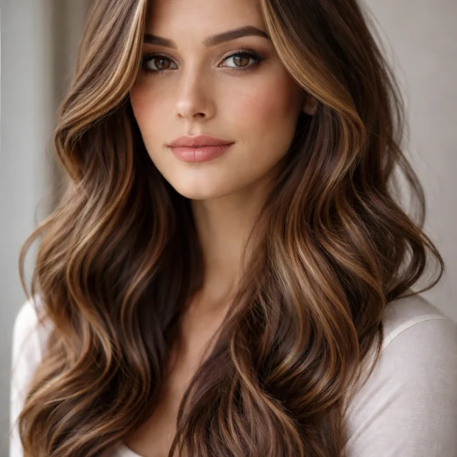 28 Caramel Lowlights for Brunette Hair