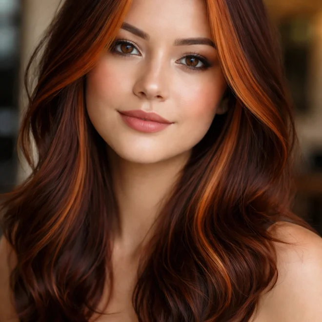 20 Auburn Hair Color Ideas for Round Faces