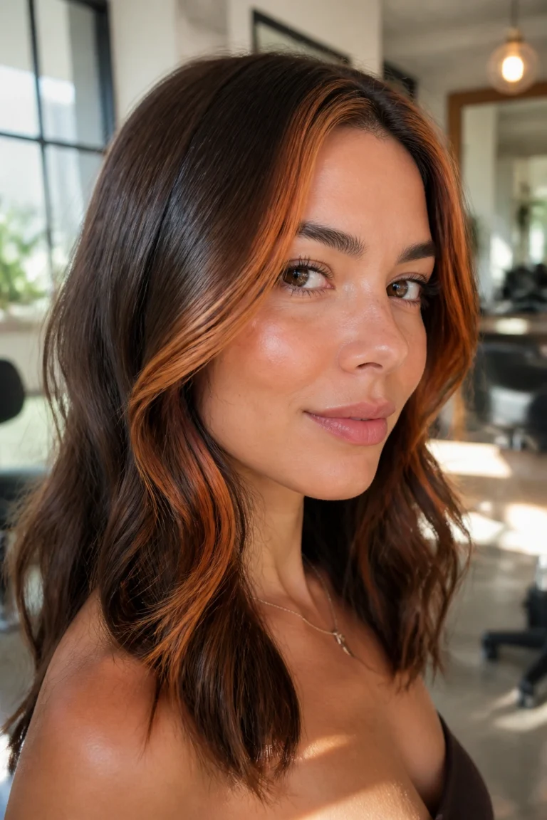 28 Ginger Balayage Looks for Brown Hair