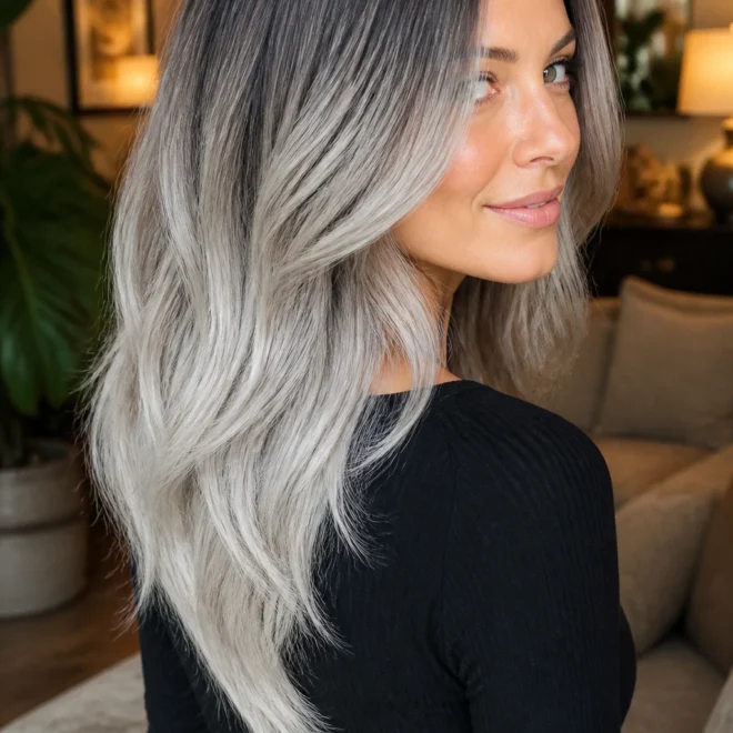22 Grey Ombre Hair Ideas for Long Hair