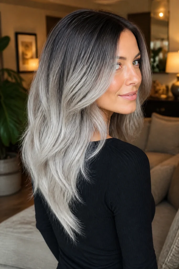 22 Grey Ombre Hair Ideas for Long Hair