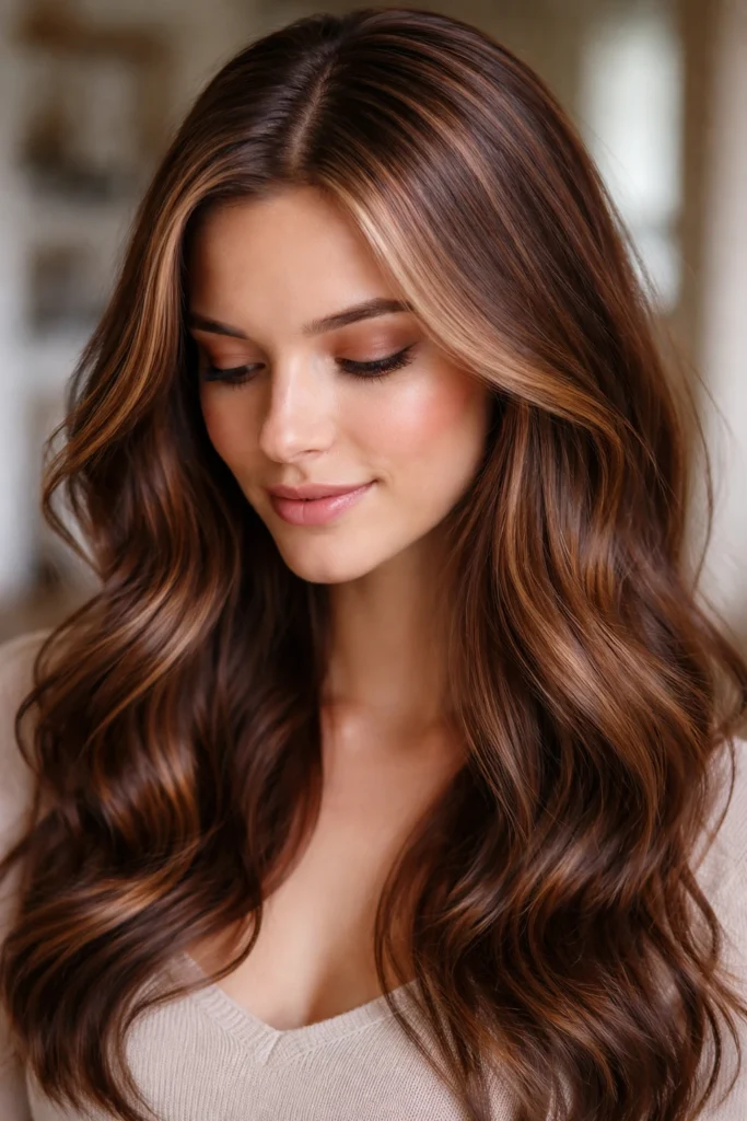 18 Rose Gold Highlights for Brown Hair