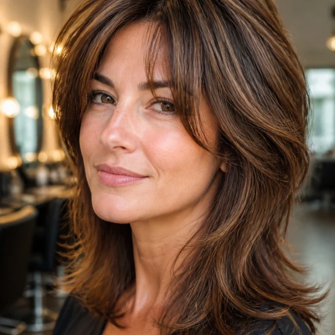 20 Medium Shag Haircuts for Round Faces