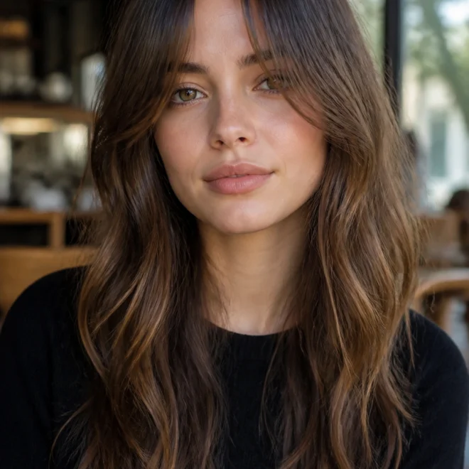 25 Long Textured Hairstyles for Round Faces