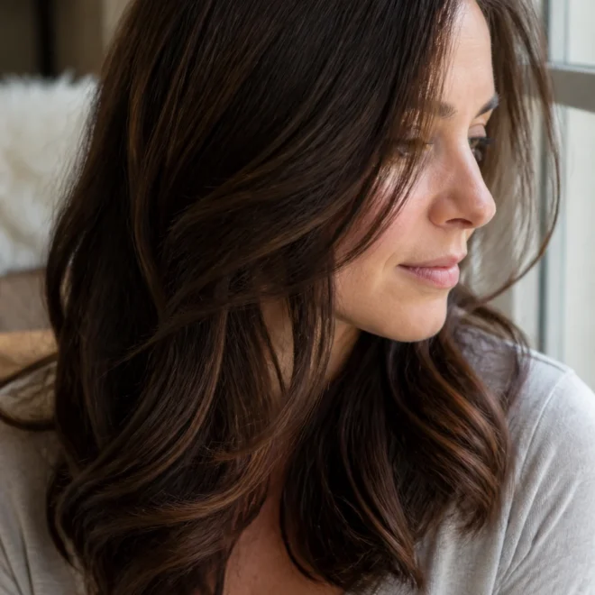 28 Chocolate Lowlights for Brunette Hair