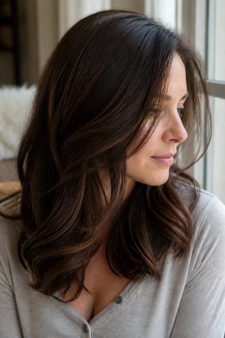28 Chocolate Lowlights for Brunette Hair