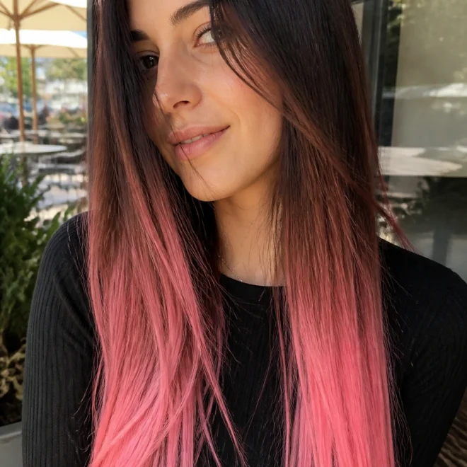 18 Brown Pink Ombre Hair Ideas for Long Hair