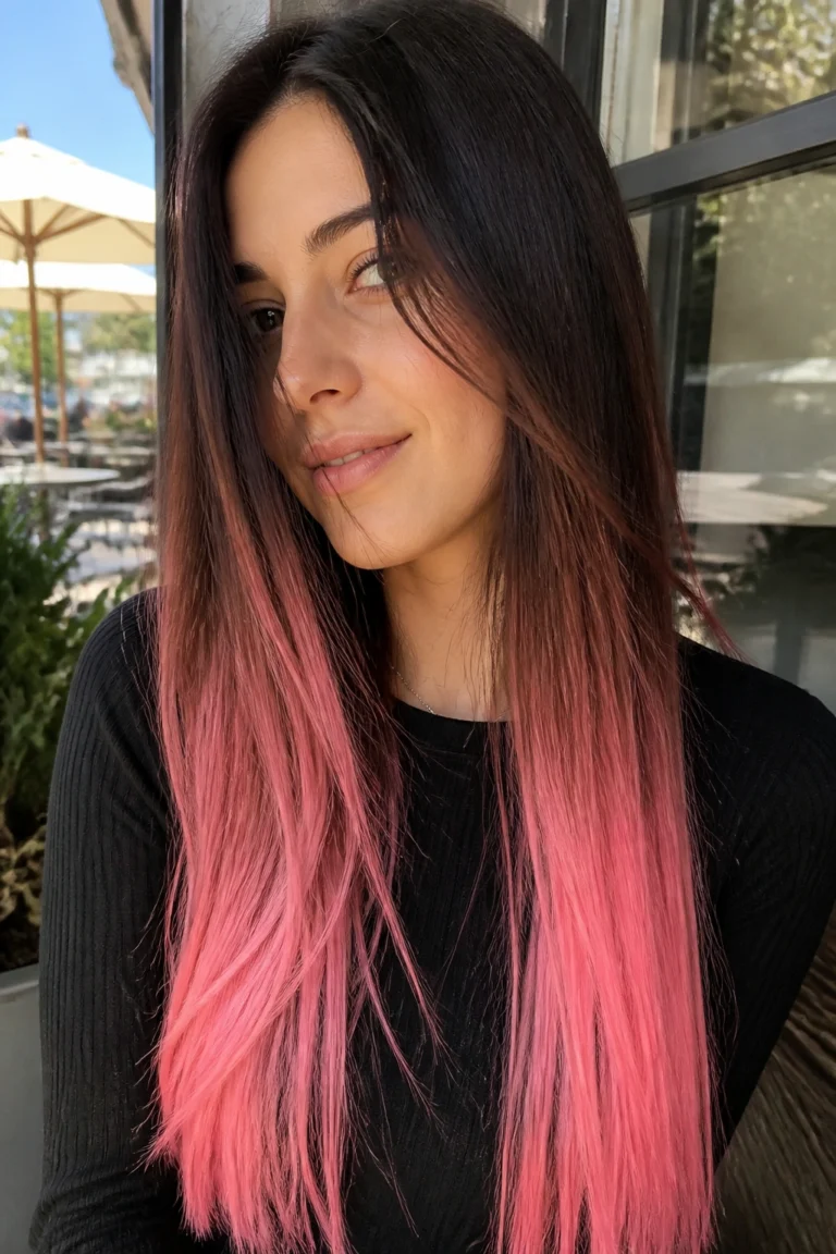 18 Brown Pink Ombre Hair Ideas for Long Hair