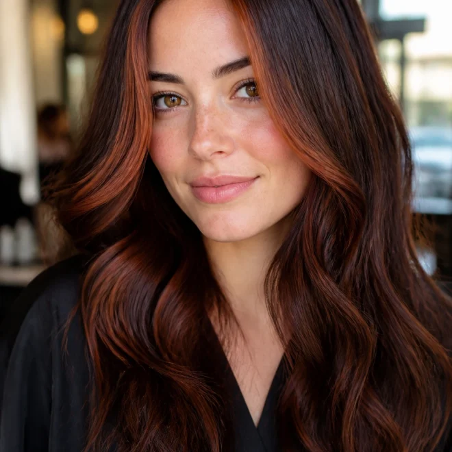 22 Auburn Copper Balayage Looks for Brown Hair