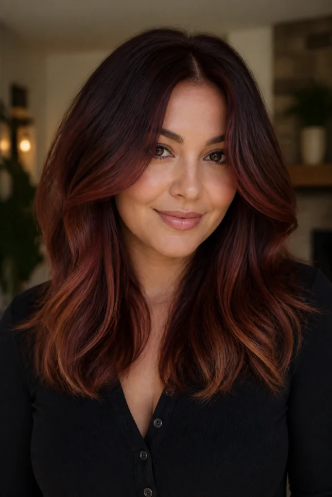 20 Mahogany Hair Color Ideas for Round Faces