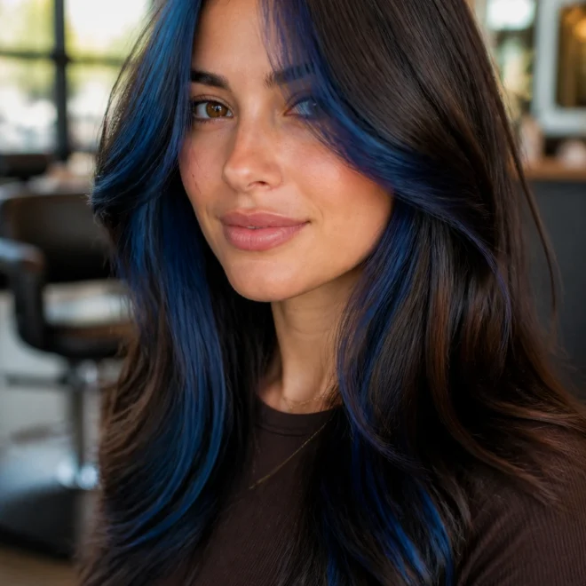 22 Blue Balayage Looks for Brown Hair
