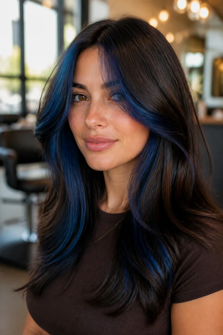 22 Blue Balayage Looks for Brown Hair