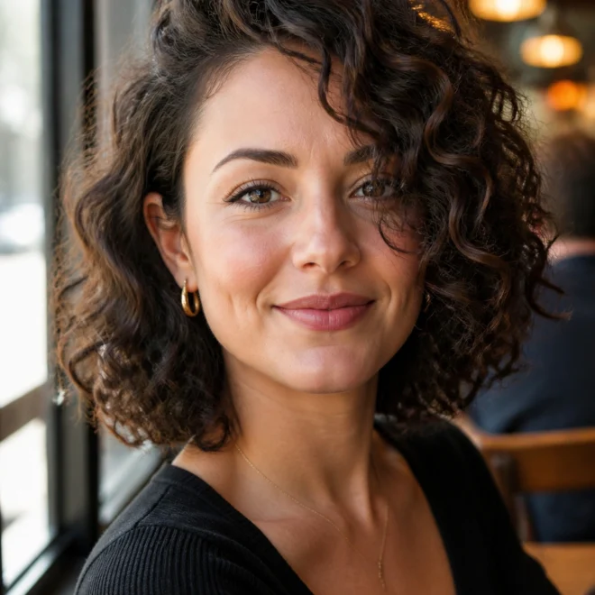 30 Curly Haircuts for Round Faces