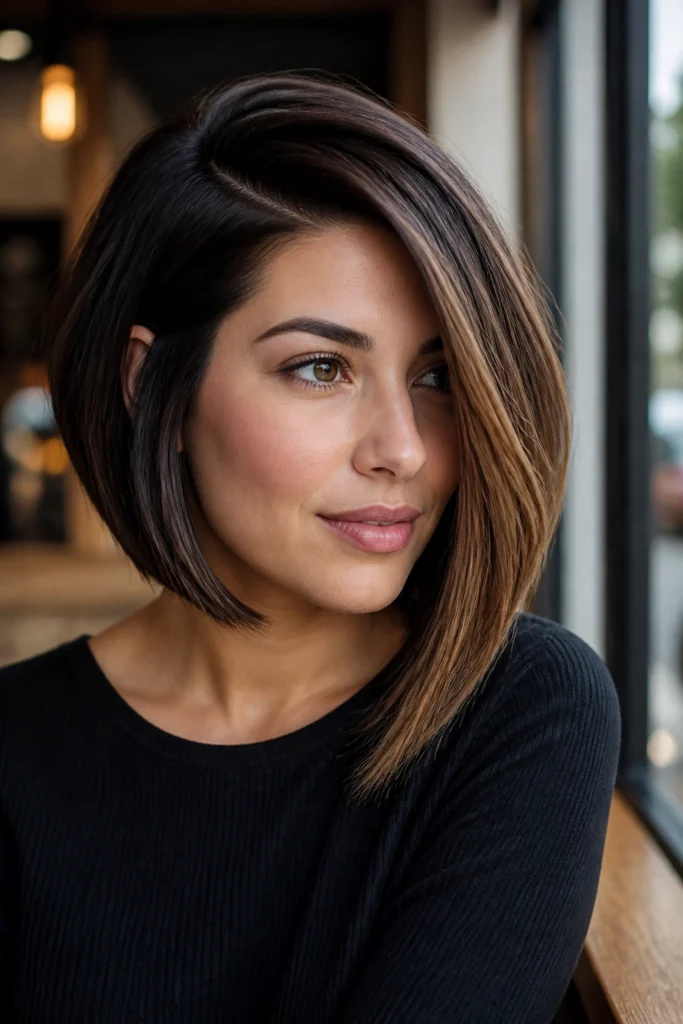 20 Medium Inverted Bob Haircuts for Round Faces