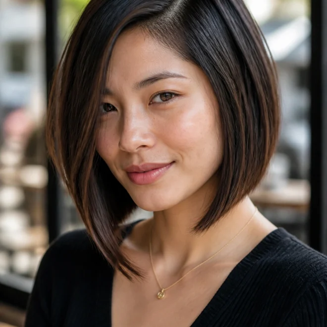 30 Long Straight Bob Haircuts for Round Faces