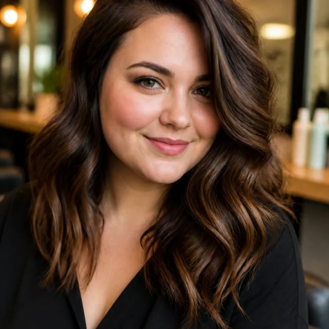 30 Voluminous Hairstyles for Round Faces