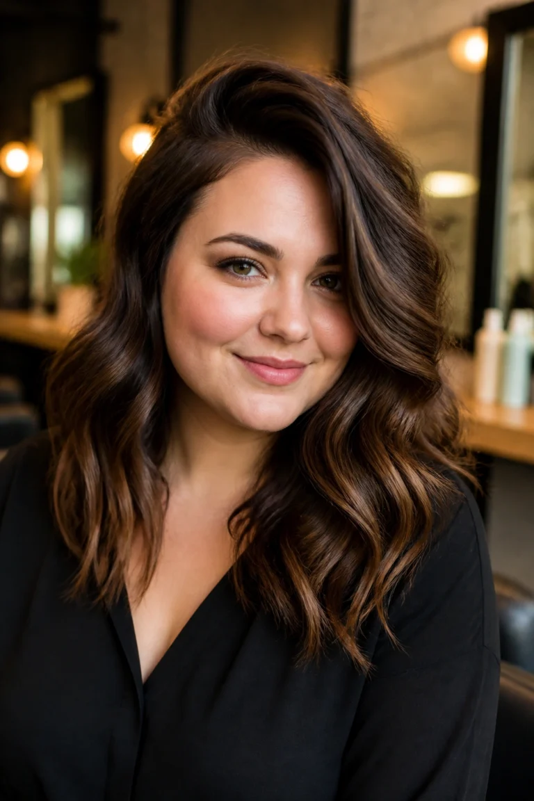 30 Voluminous Hairstyles for Round Faces