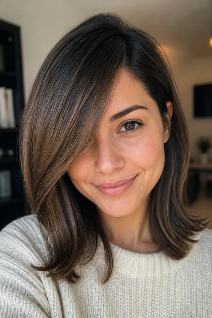 15 Trendy Bangs Ideas for Round Faces