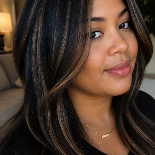 18 Black Highlights for Round Faces