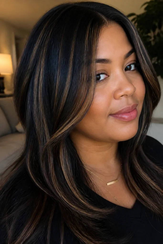 18 Black Highlights for Round Faces