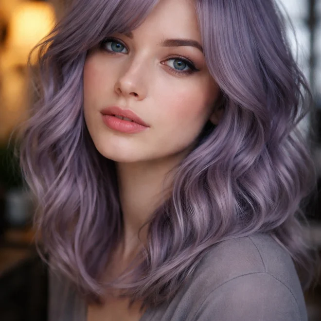 25 Pastel Purple Hair Color Ideas for Cool Skin Tones