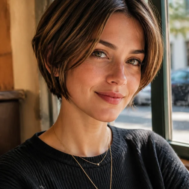 18 Short Haircuts for Round Faces