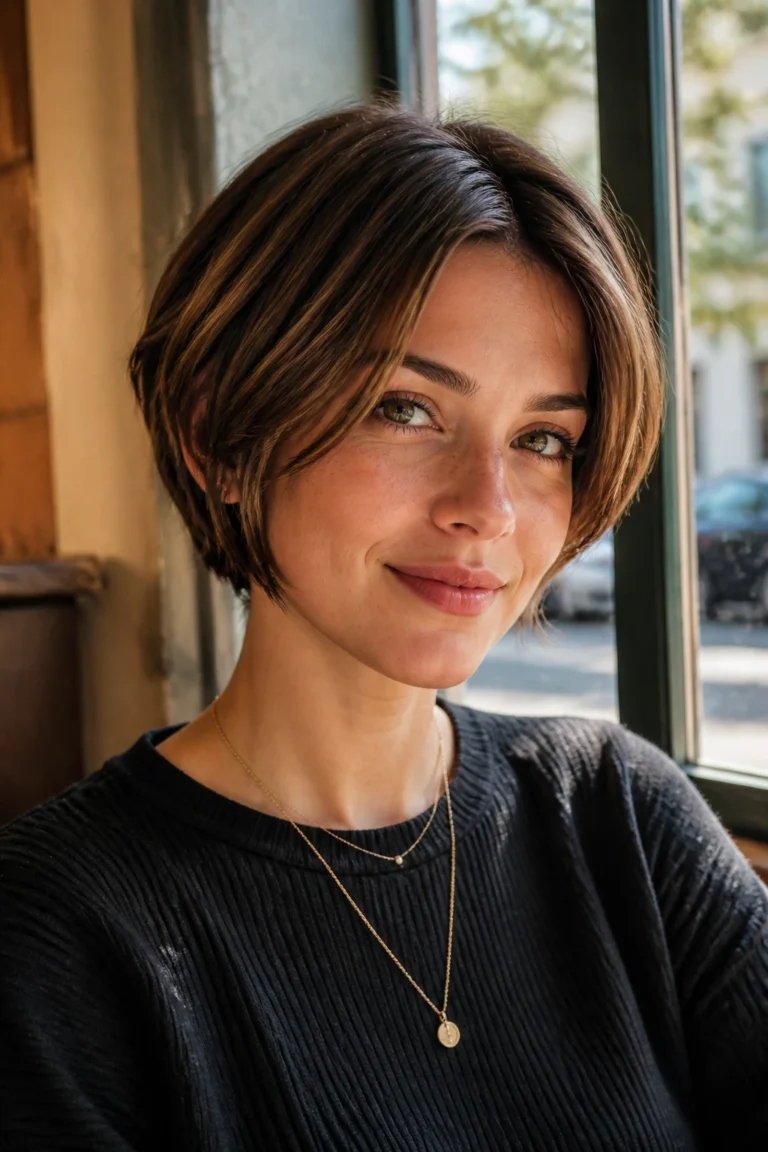 18 Short Haircuts for Round Faces