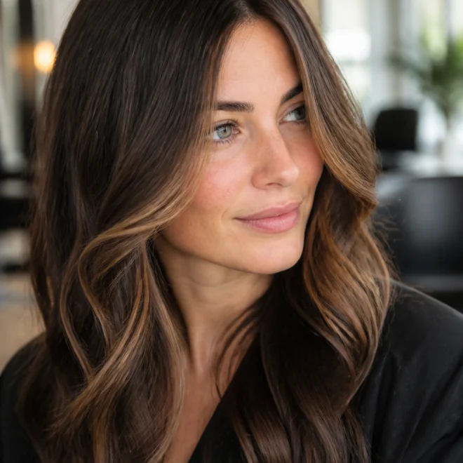 20 Chocolate Caramel Hair Color Ideas for Cool Skin Tones