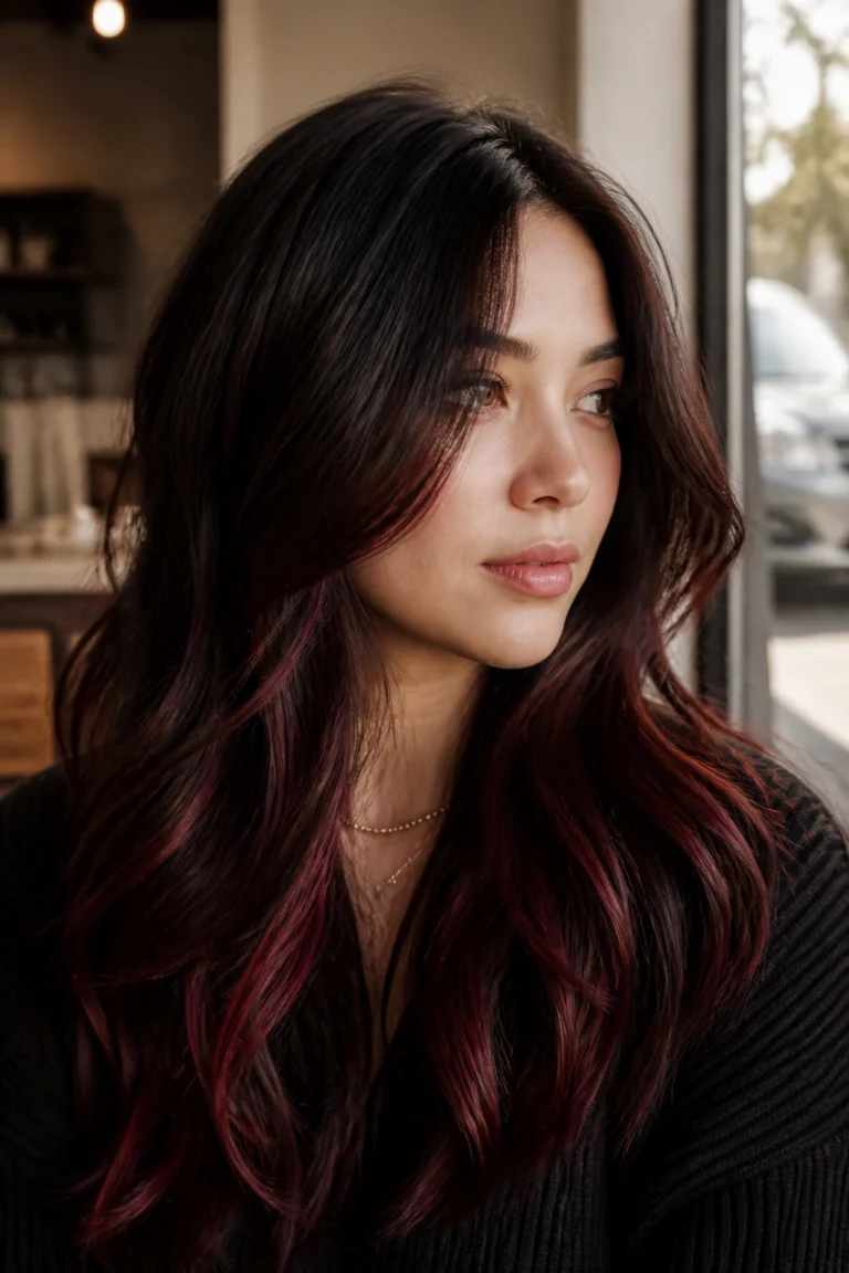 25 Black Cherry Hair Color Ideas for Cool Skin Tones