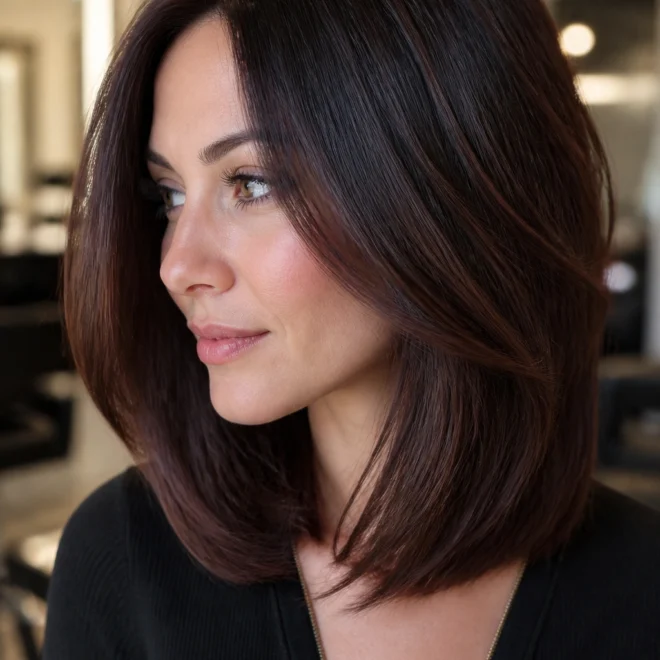 25 Mahogany Brown Hair Color Ideas for Cool Skin Tones