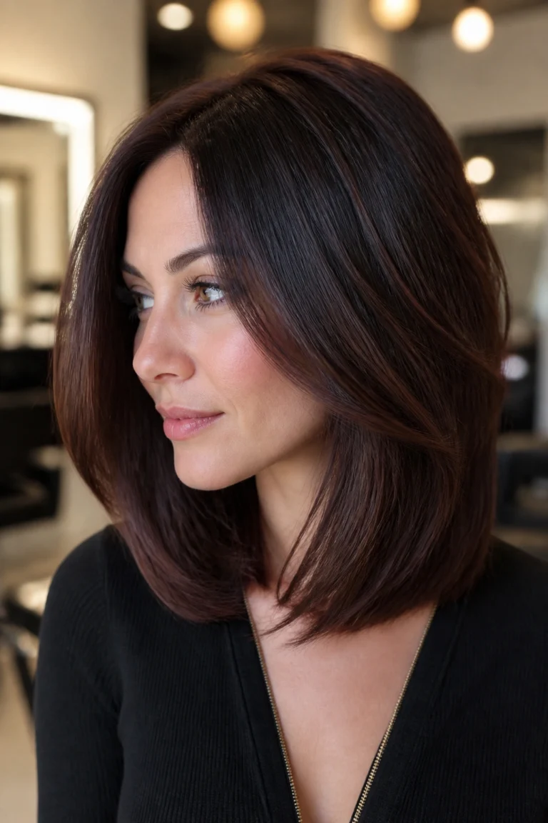25 Mahogany Brown Hair Color Ideas for Cool Skin Tones