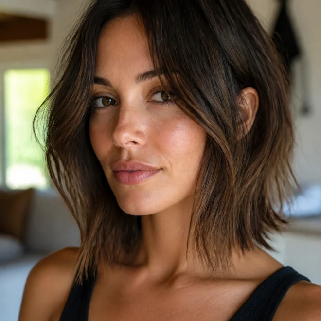 25 Medium Choppy Bob Haircuts for Round Faces