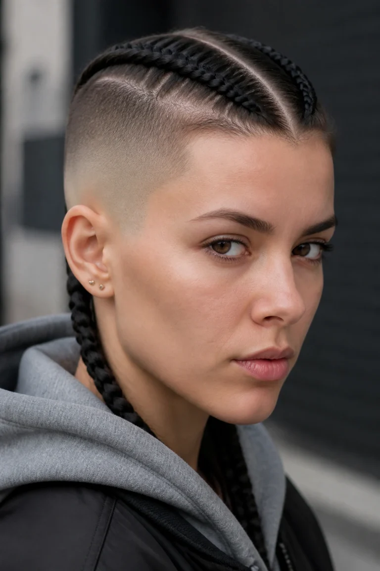 17 Braids With Shaved Sides for Edgy Women