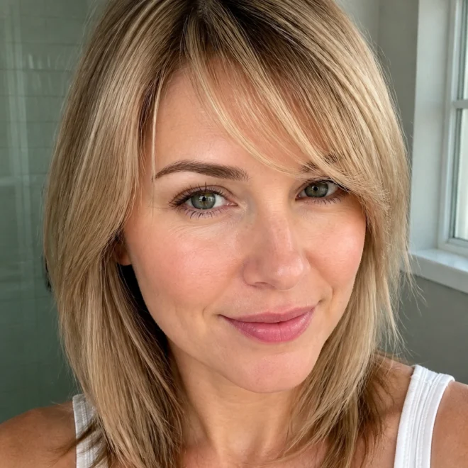 30 Side Bangs Ideas for Round Faces