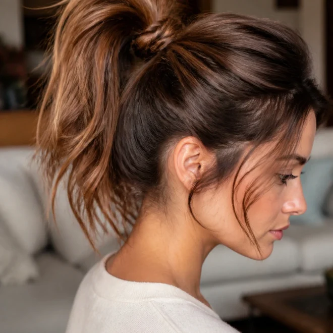 18 Messy Ponytails for Thick Hair