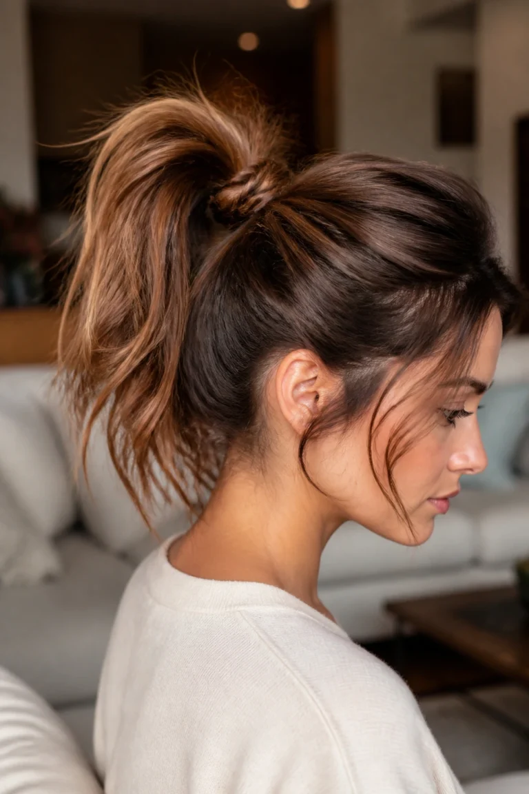 18 Messy Ponytails for Thick Hair